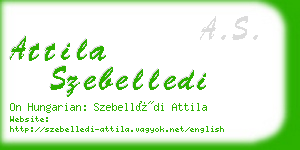 attila szebelledi business card